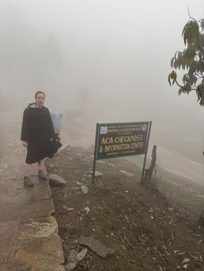 Wir starten gleichzeitig mit dem Regen.