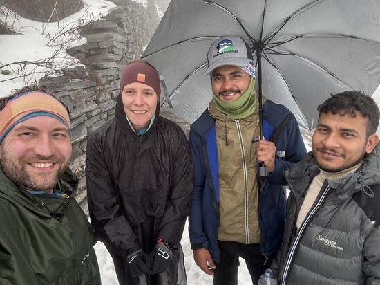 … und machen noch ein Gruppenfoto.