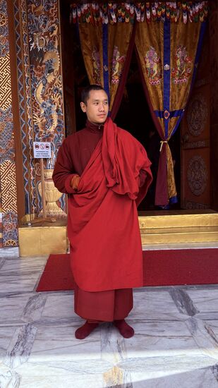 Wieder ein netter Mönch, den wir fotografieren dürfen