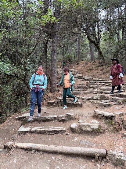 Dann gehts wieder denselben Weg hinab—was nicht unbedingt leichter ist
