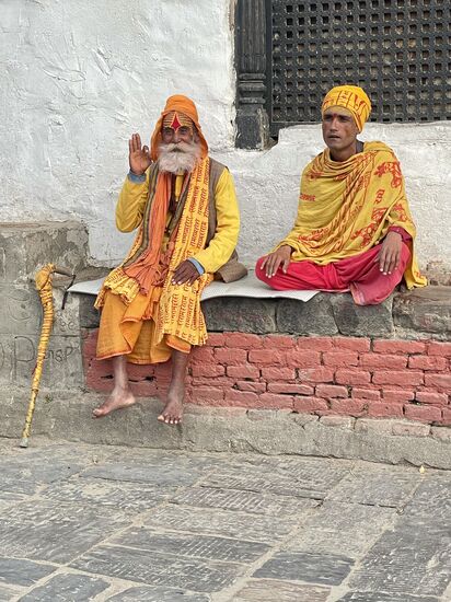 Ein Highlight für unsere Fotografen: die Sadhus!