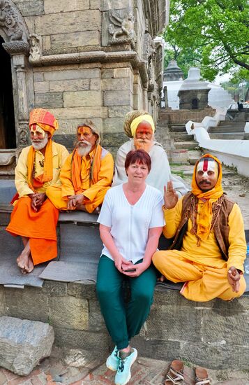 Ich bekam einen Punkt auf die Stirn…