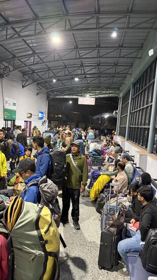 Hier ist mächtig was los und gleich werden die Türen geöffnet