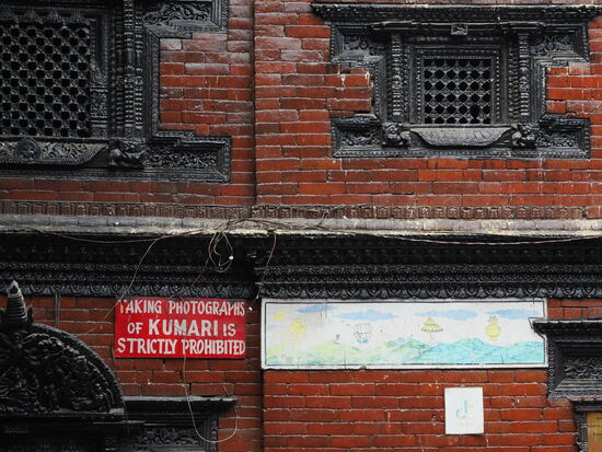 Fotografieren ist strikt verboten und wird hier streng kontrolliert