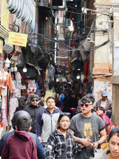 Der Großraum Kathmandu umfasst mehr  als 2 Mio Einwohner