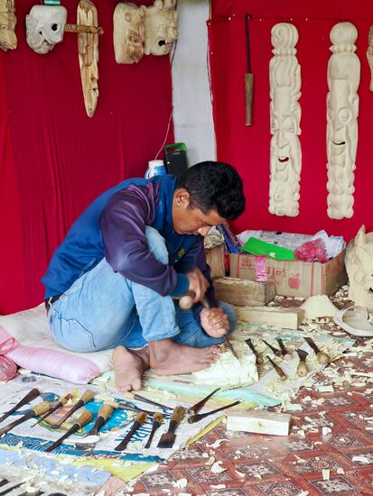 Handwerker bei der Arbeit