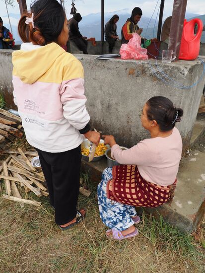 Da sind sie gerade bei der Mittagspause.