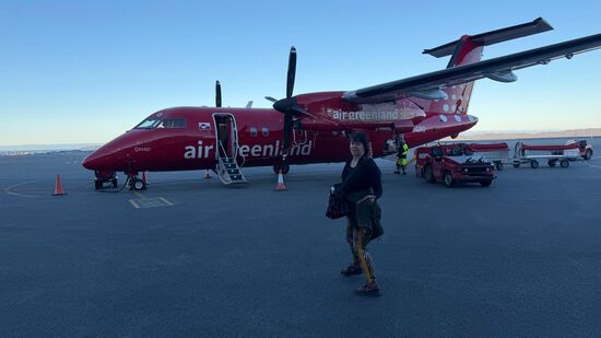 Das ist unser kleiner Hüpfer für den kurzen Flug nach Ilulissat