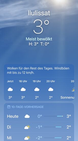 So angenehm können 3 Grad sein 