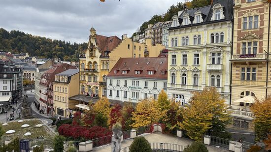 Das historische Kurviertel mit den Hotels Romance und Hotel Heluan