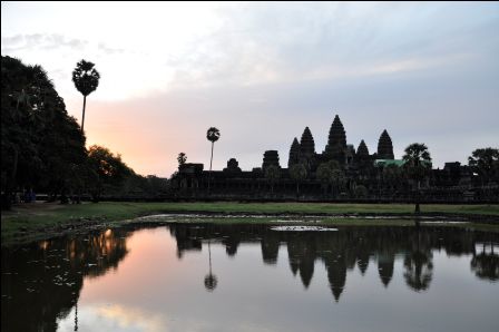Angkor Wat heute morgen um kurz nach 6 Uhr