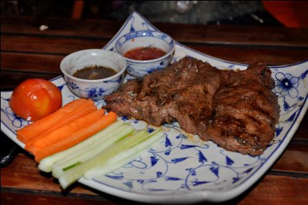 So ein Steak kostet 6,50$--ein Draft beer 0,50$