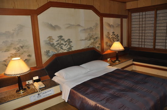 Unser Zimmer in Tainan im "Fuh Dih Hotel"