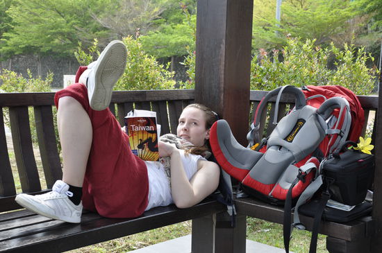 Warten auf den Bus...