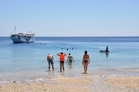 Nun müssen wir durchs Salzwasser wieder zurück