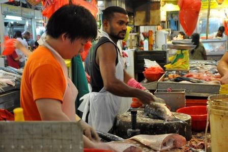 Fische werden geschuppt