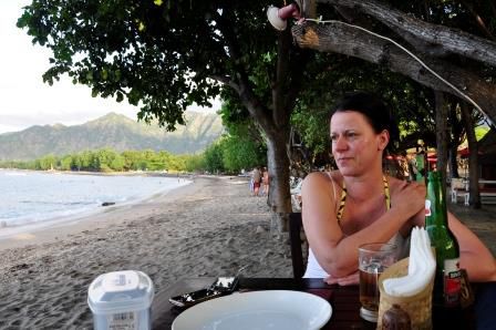 ...am Strand von Pemuteran.