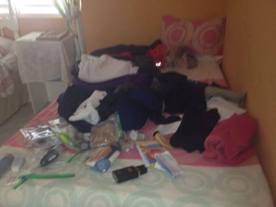 So sieht das aus, wenn man aus dem Koffer lebt