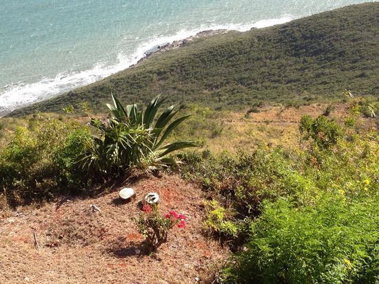 Hier ist die Absprungstelle markiert