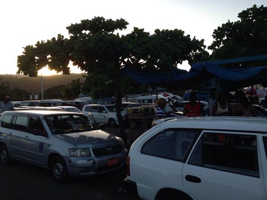 Bus und Taxi-Station in Ocho Rios