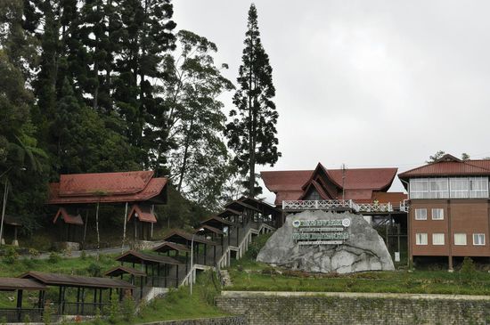 Der Eingang zum Park