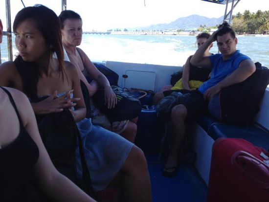 Da sitzen wir endlich im Boot