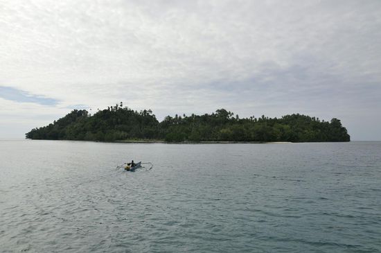 Das ist die Mini-Insel mit den Fadhila Cottages