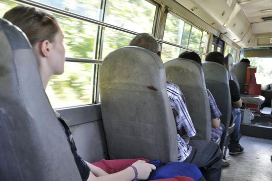 Wieder mal im Bus....