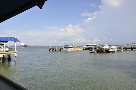 Der Hafen von Brunei