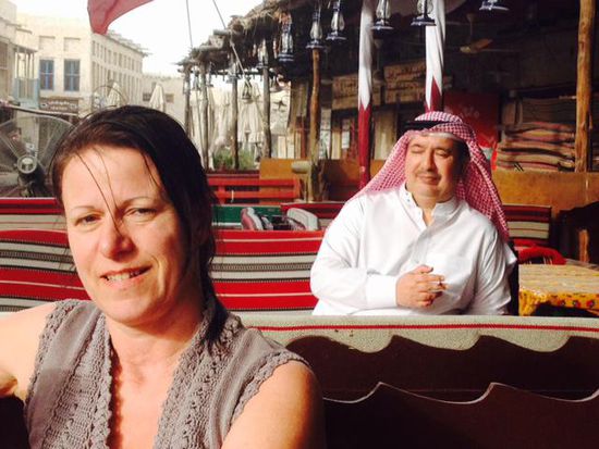 Der Araber hinter mir hat mit G. geflirtet...