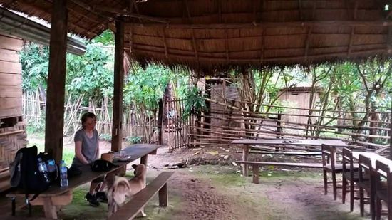 Der Gästeraum. Im Hintergrund das Bad bzw Wc