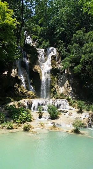 Nach 18km Fußmarsch sind wir am Ziel: die Kungsi Wasserfälle..
