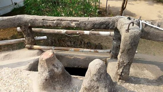 So sah der Aufgang aus wenn man ganz oben ist