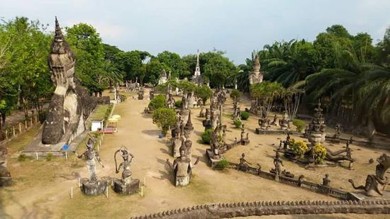 Das ist dann der atemberaubende Ausblick auf den Buddhapark