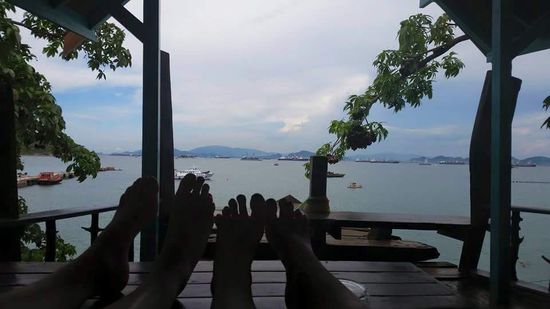 Aussicht vom Bootsdeck