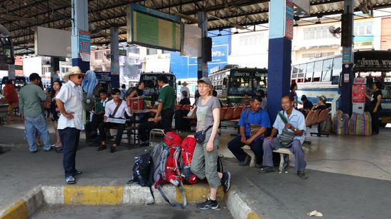 Ankunft am Busterminal 1von Chiang Rai
