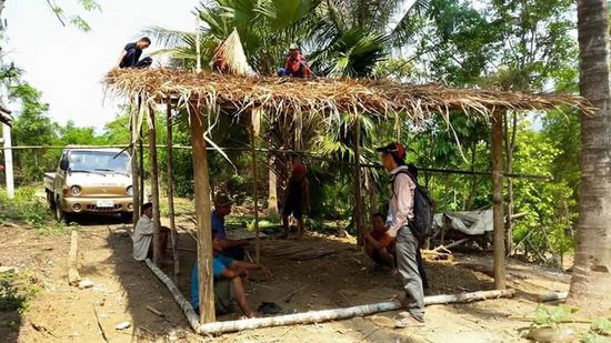 Hier wird gerade eine Garage gebaut