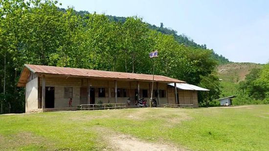 Die Schule mit 4 Klassenzimmern