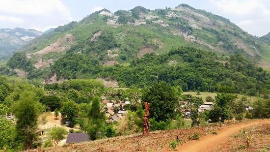 Wir sind am Ziel!!! Blick auf das Dorf.