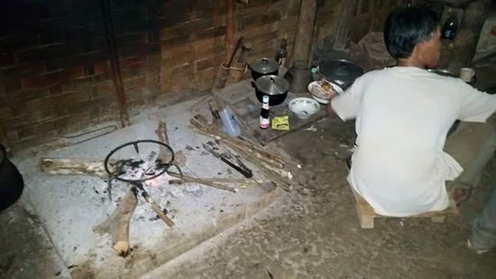 Zubereitung unseres Abendessens..