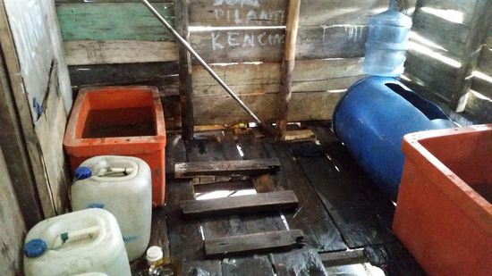 Die Toilette am Hafen