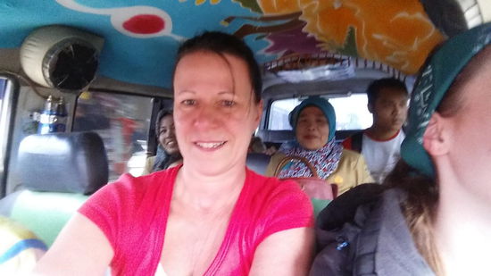 Ein Selfie im Minivan begeistert immer