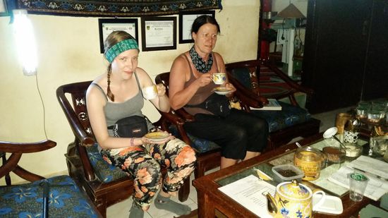 Hier probieren wir den Edelkaffee