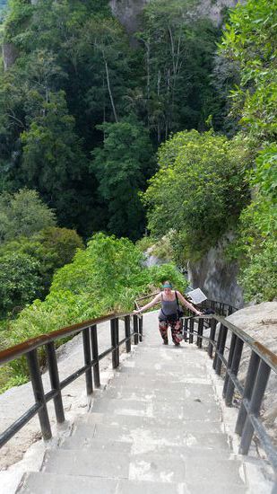 Und wieder klettern...