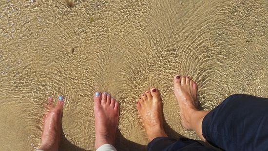 Wir gönnen uns ein Fußbad