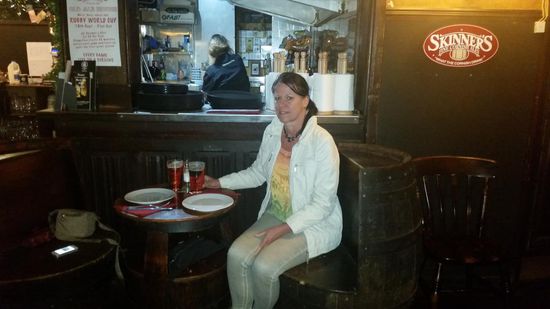 Beim Pint in Truro...