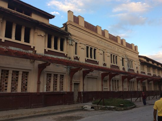 Das war mal das Bahnhofsgebäude...