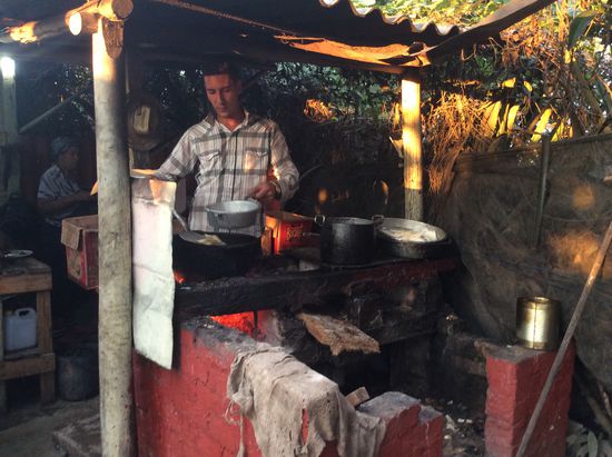 Chips aus Gemüse frittiert