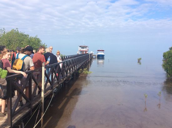 In Playa Rubio an Bord