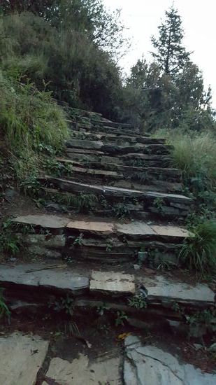 ...Stufen.....hier oben oberhalb 3000m fällt jede Stufe extrem schwer, denn die Luft ist dünn. Es war richtig meditativ.....Schritt für Schritt immer in Achtsamkeit mit der eigenen Kraft, langsam nach oben.